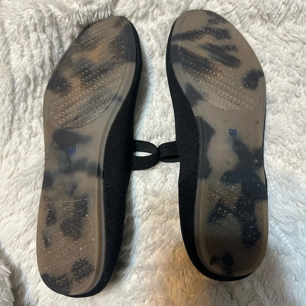 Rothy's Black and Blue Flats - Picture 3 of 5